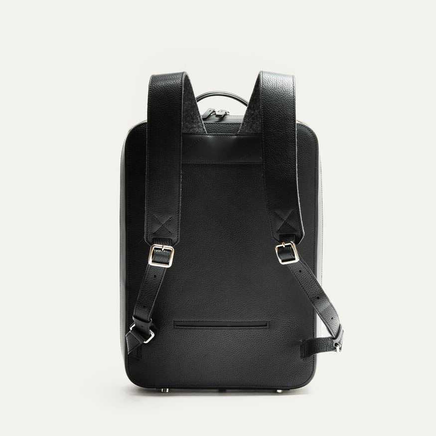 Lundi Paris - Sac à Dos Rubens Toile Kaki et Cuir Noir