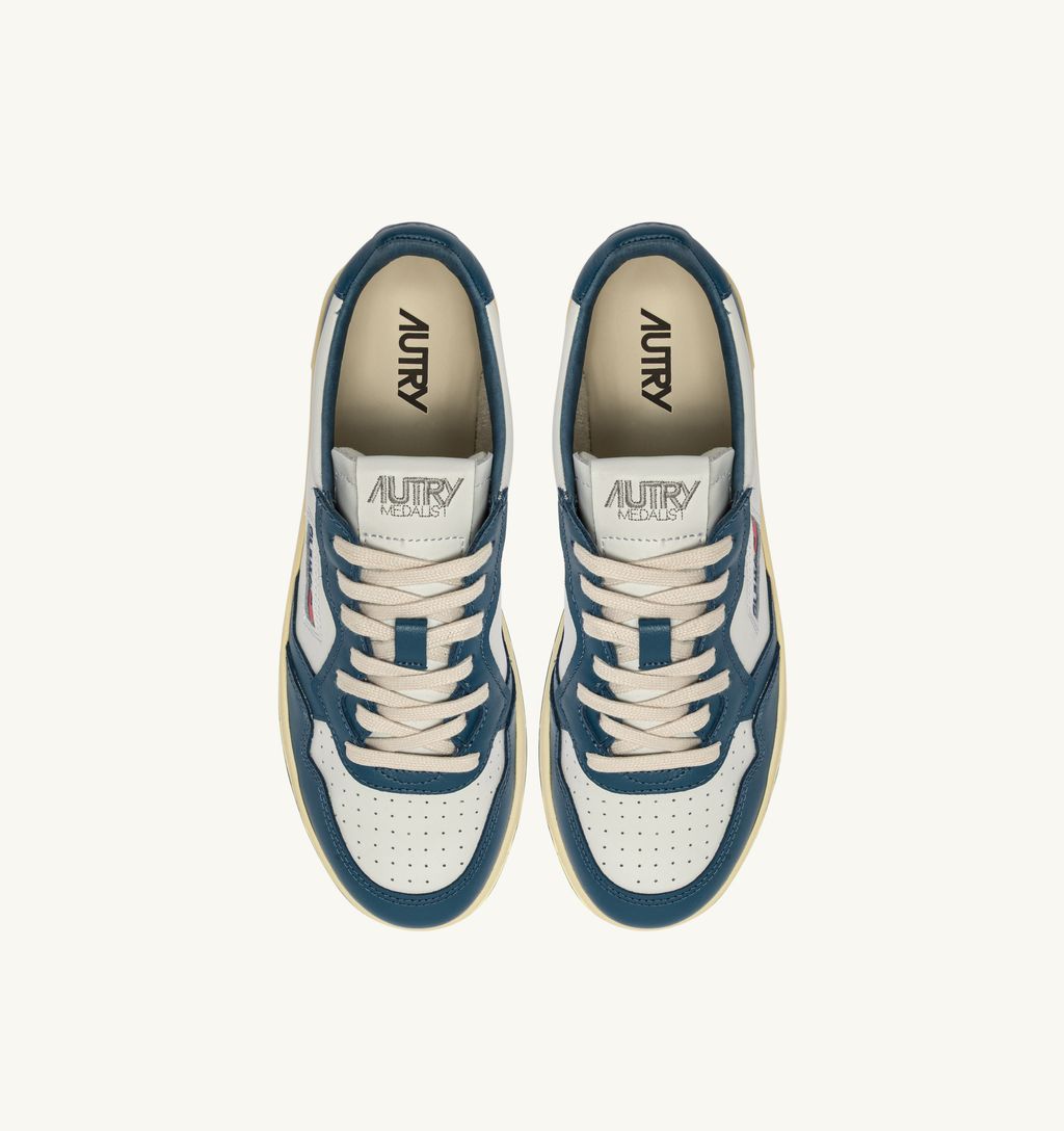 AUTRY - Basket Medalist Low Bicolor White/MalBlue