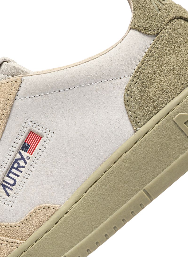 AUTRY - Basket Medalist Low Tricolor suede snd/Grey Green