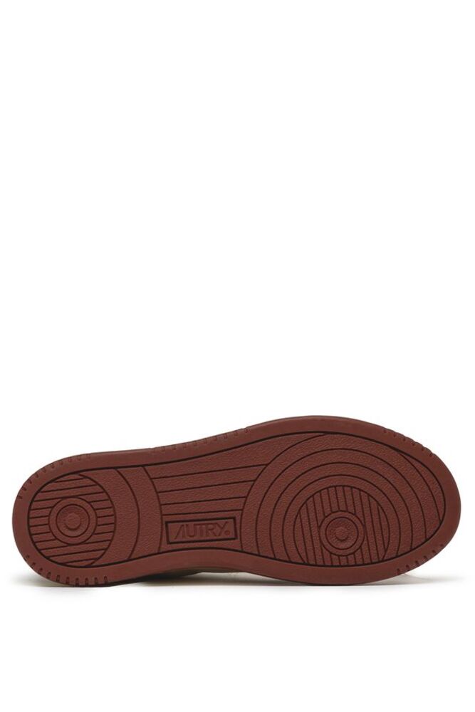 AUTRY - Basket Medalist Super Vintage en cuir Print white/ Brique