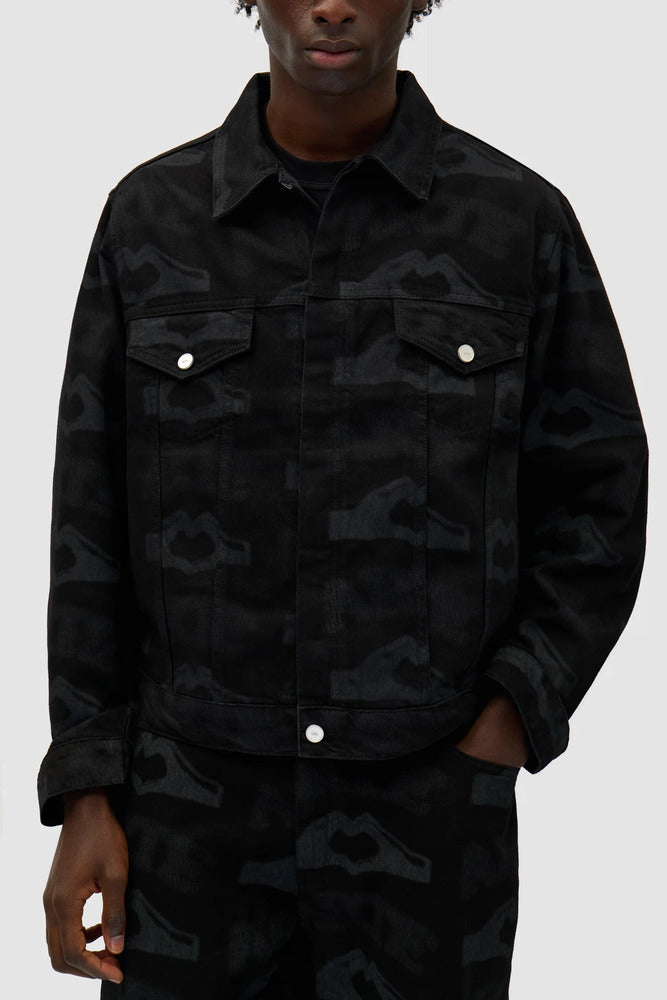 Arte - Veste imprimée heart Noir