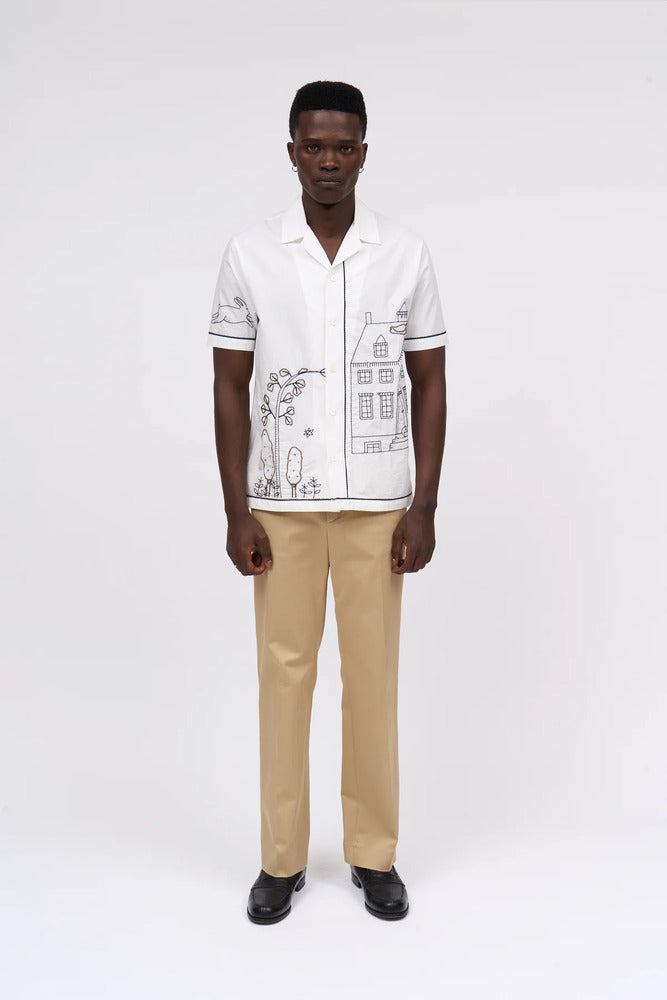 Paul & Joe - Chemise brodée Rabbit blanc