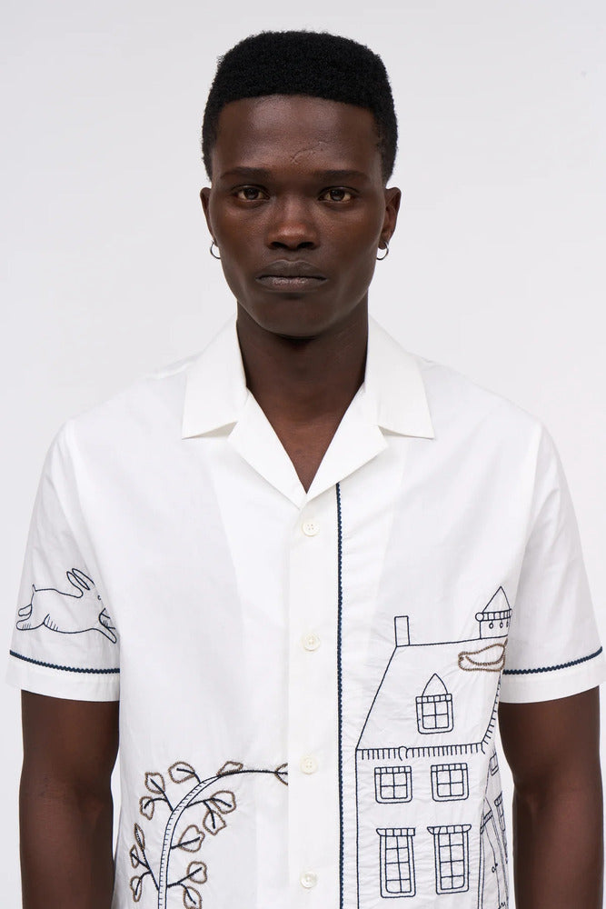 Paul & Joe - Chemise brodée Rabbit blanc