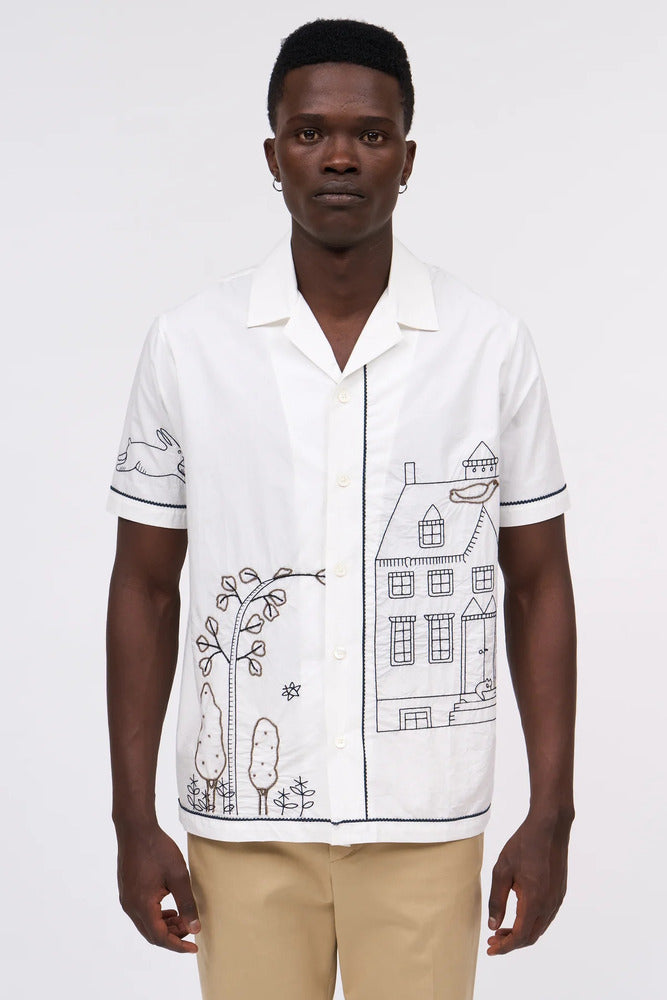 Paul & Joe - Chemise brodée Rabbit blanc