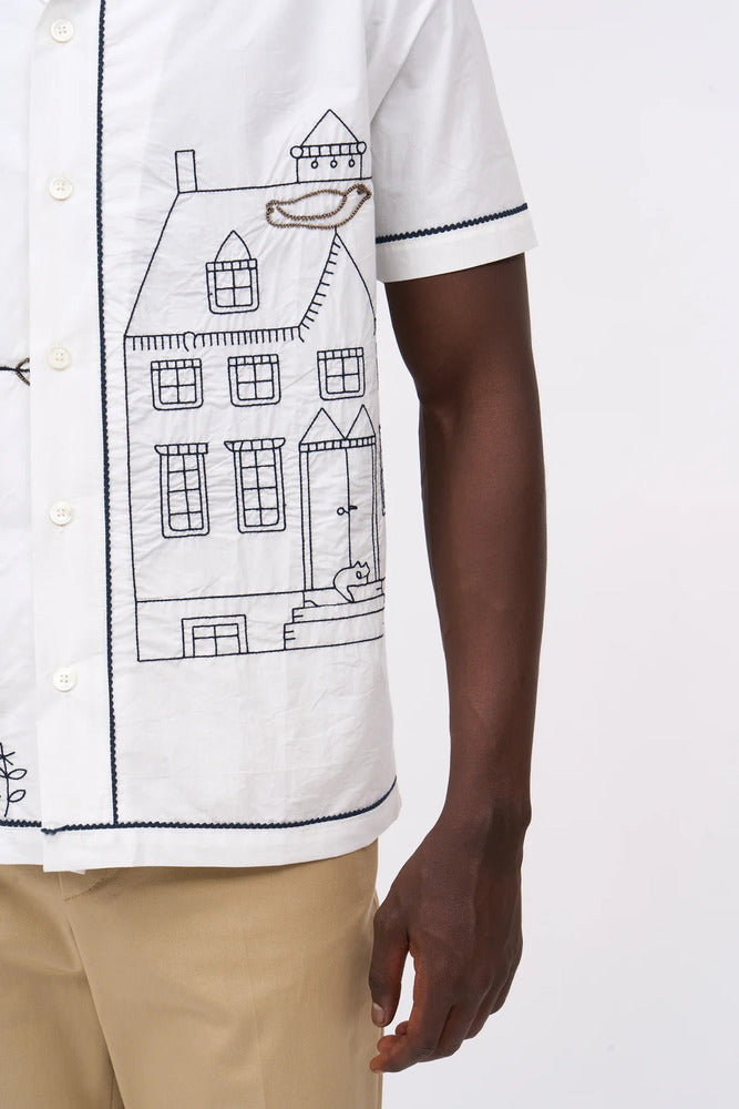 Paul & Joe - Chemise brodée Rabbit blanc