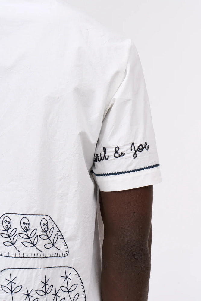 Paul & Joe - Chemise brodée Rabbit blanc