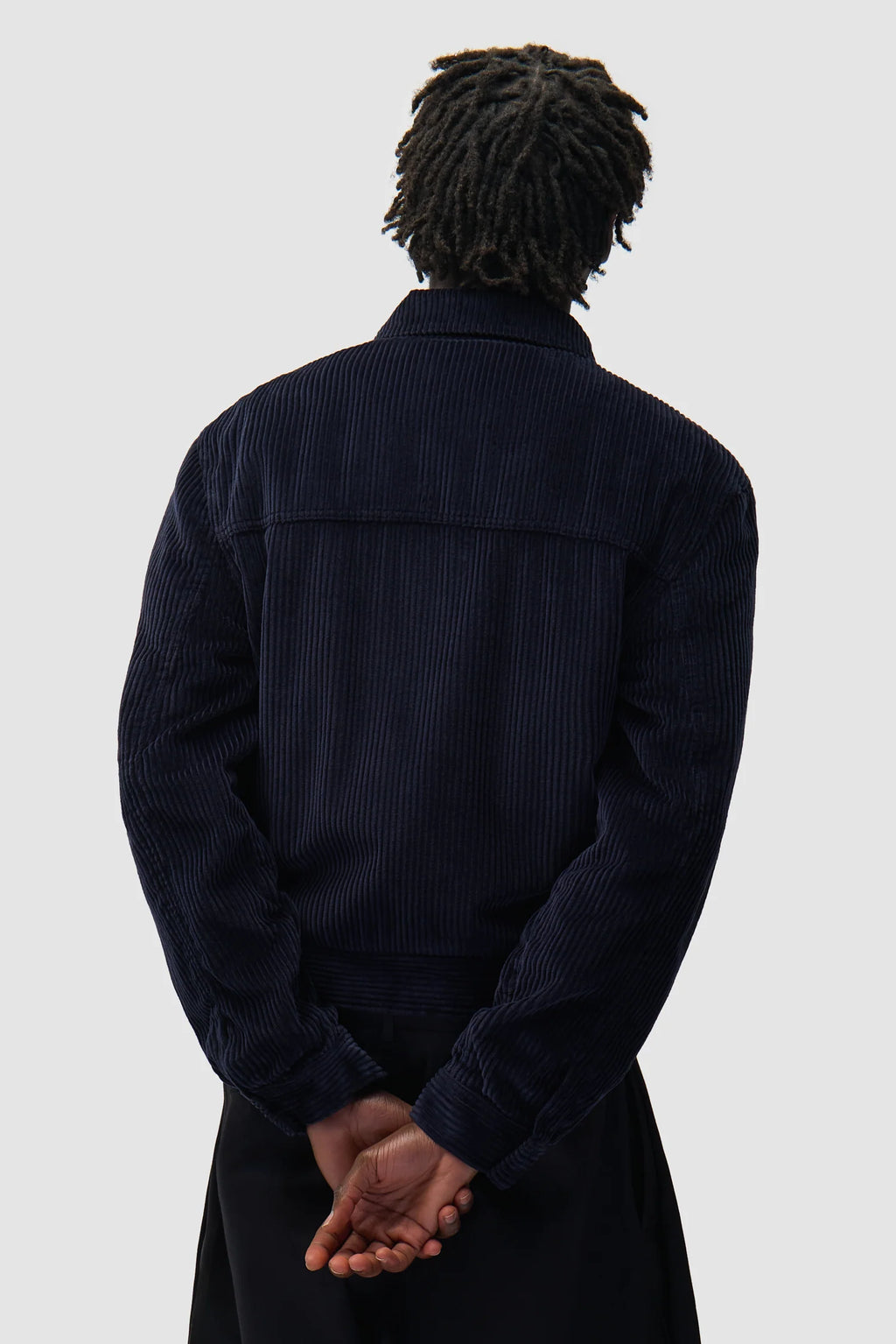 Arte - Veste en velours côtelé Bleu Marine