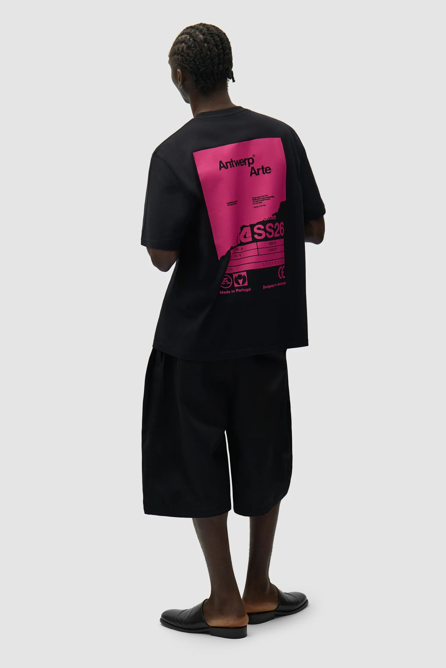 Arte - T-shirt Poster Dos Noir