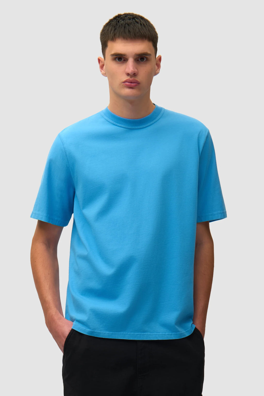 Arte - T-shirt Blurry Back Print Bleu