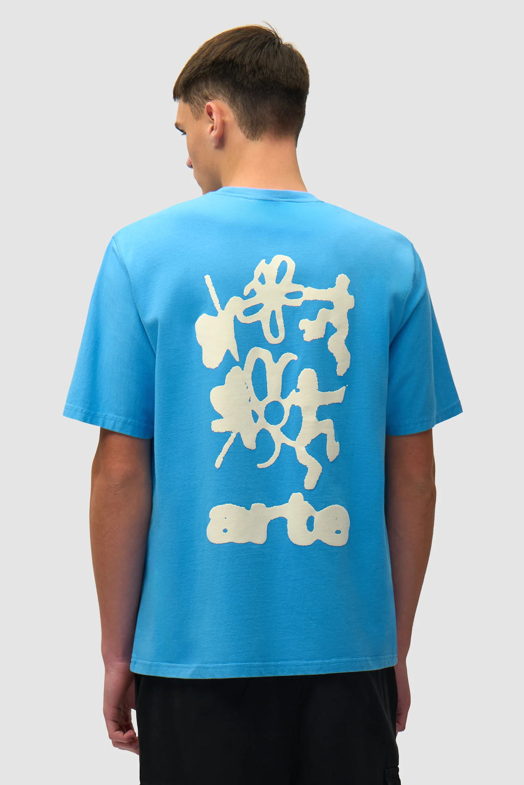 Arte - T-shirt Blurry Back Print Bleu