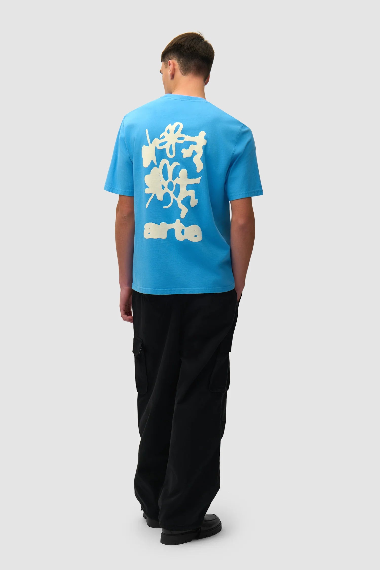 Arte - T-shirt Blurry Back Print Bleu