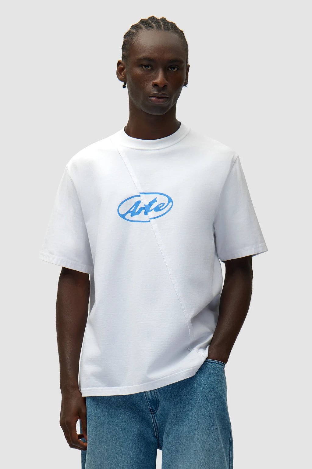 Arte - T-shirt avec logo cercle Blanc