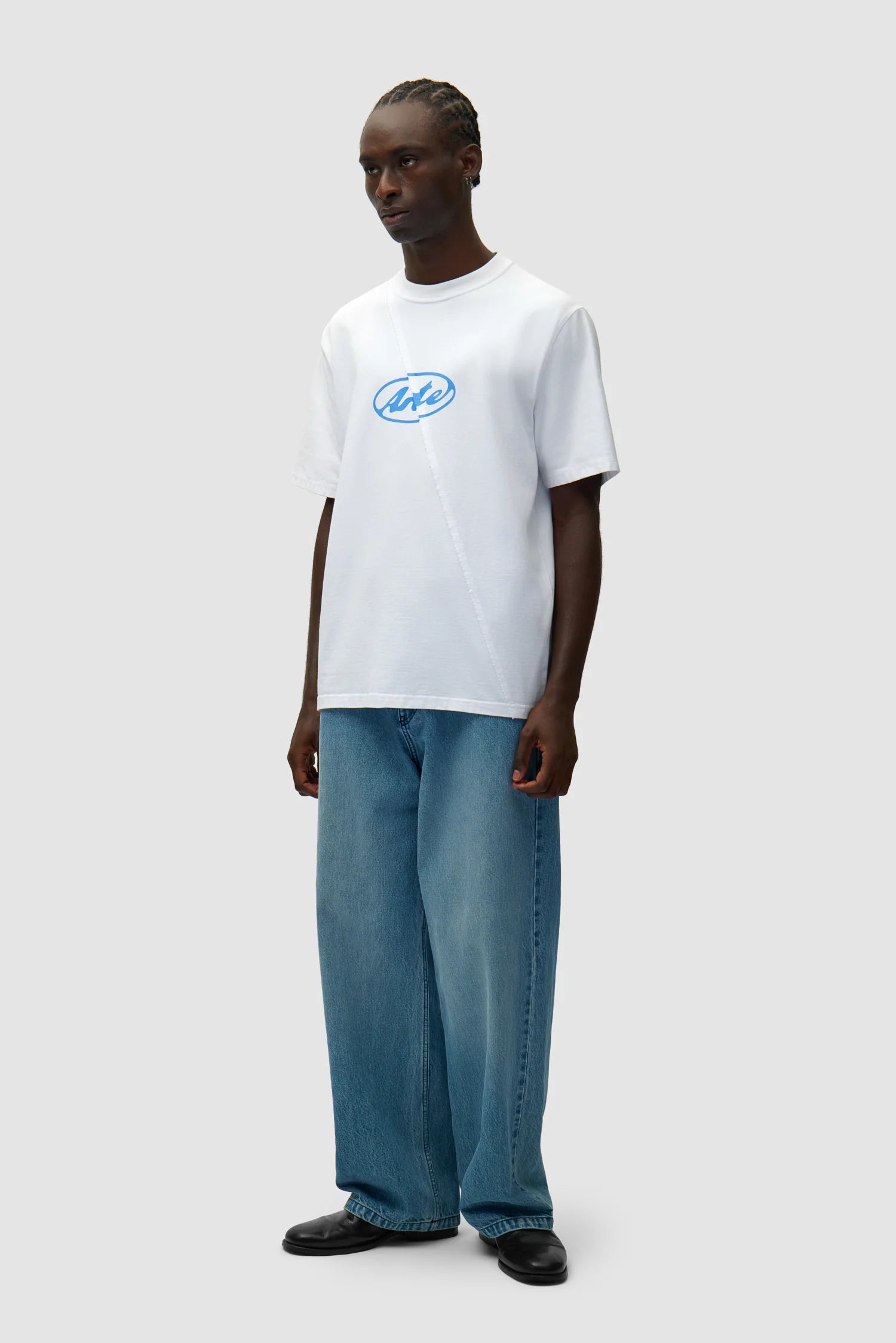 Arte - T-shirt avec logo cercle Blanc