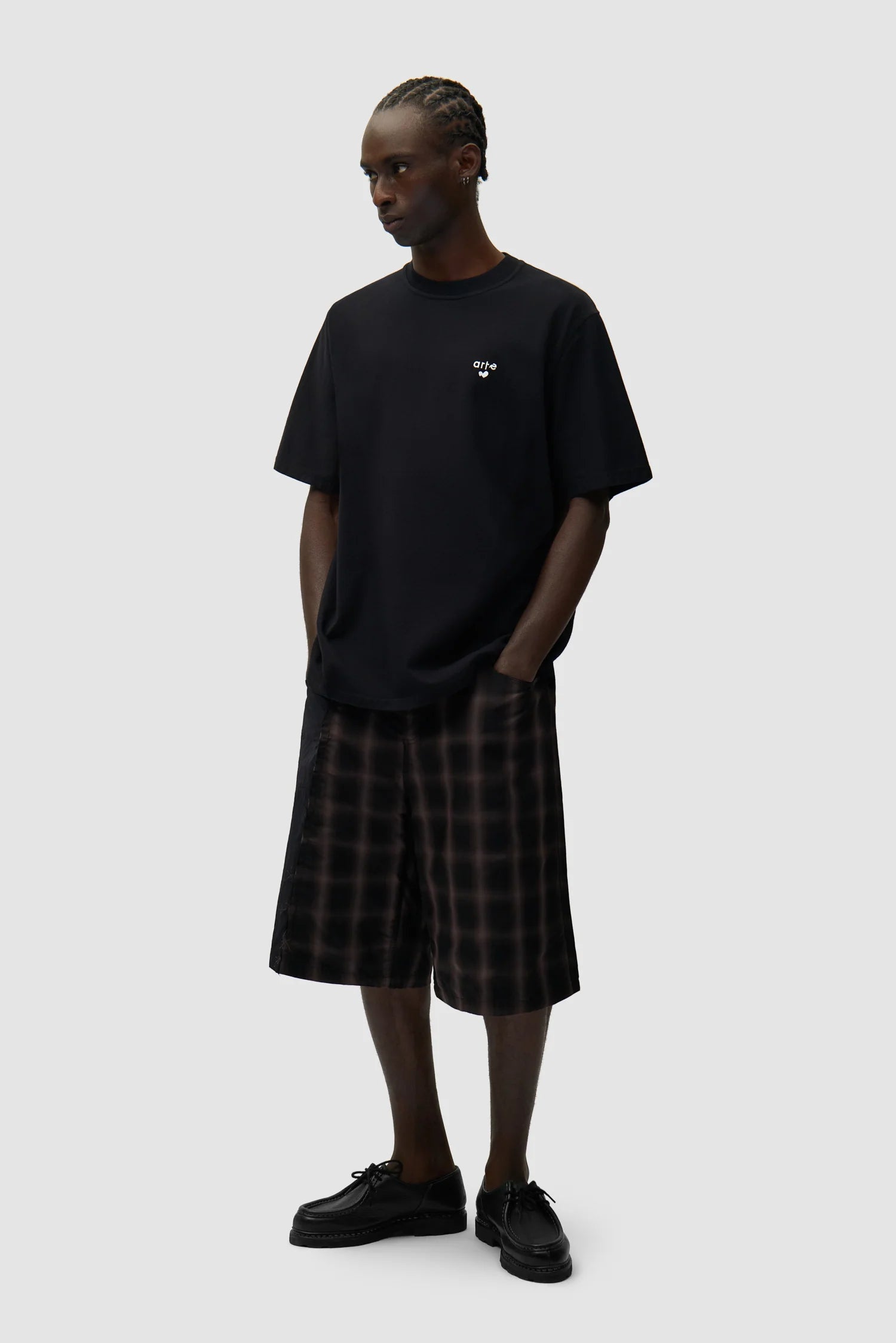 Arte - T-shirt avec logo en forme de coeur Noir