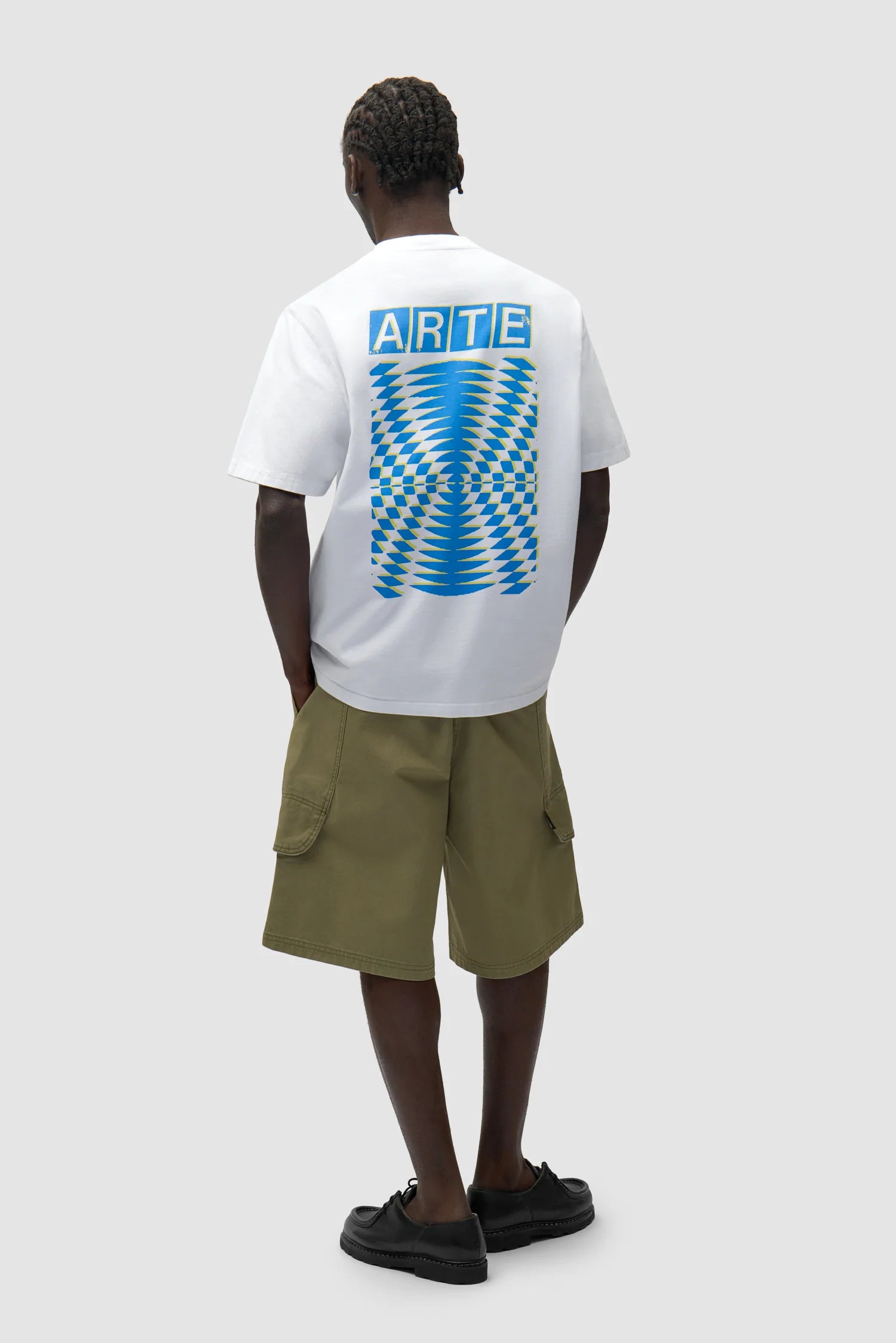 Arte - T-shirt à dos imprimé abstrait Blanc