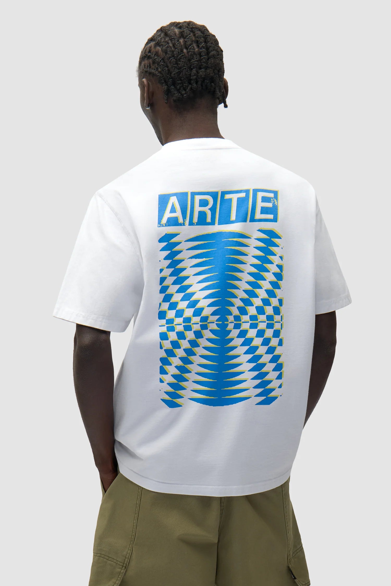 Arte - T-shirt à dos imprimé abstrait Blanc