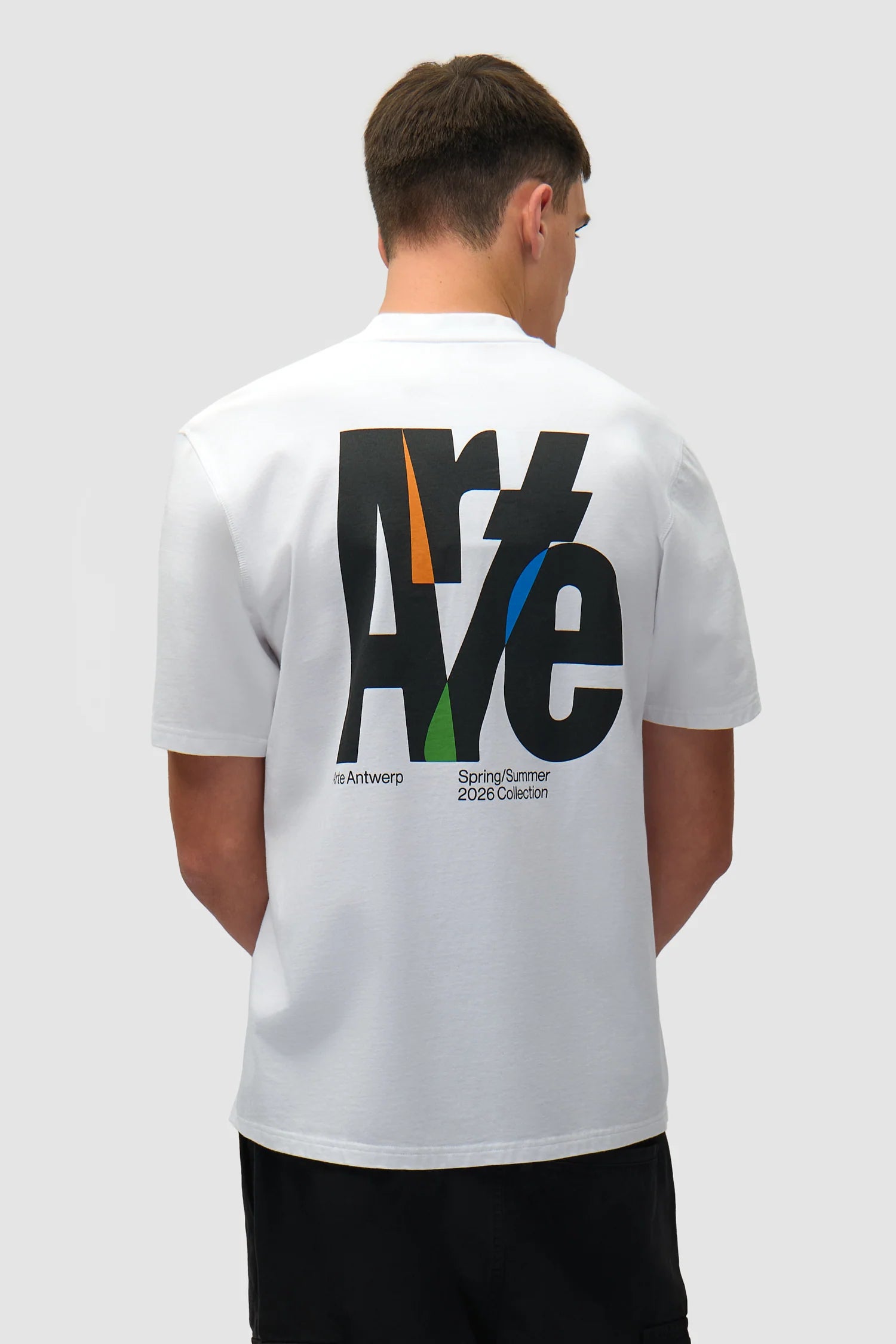 Arte - T-shirt Big Logo Back Blanc
