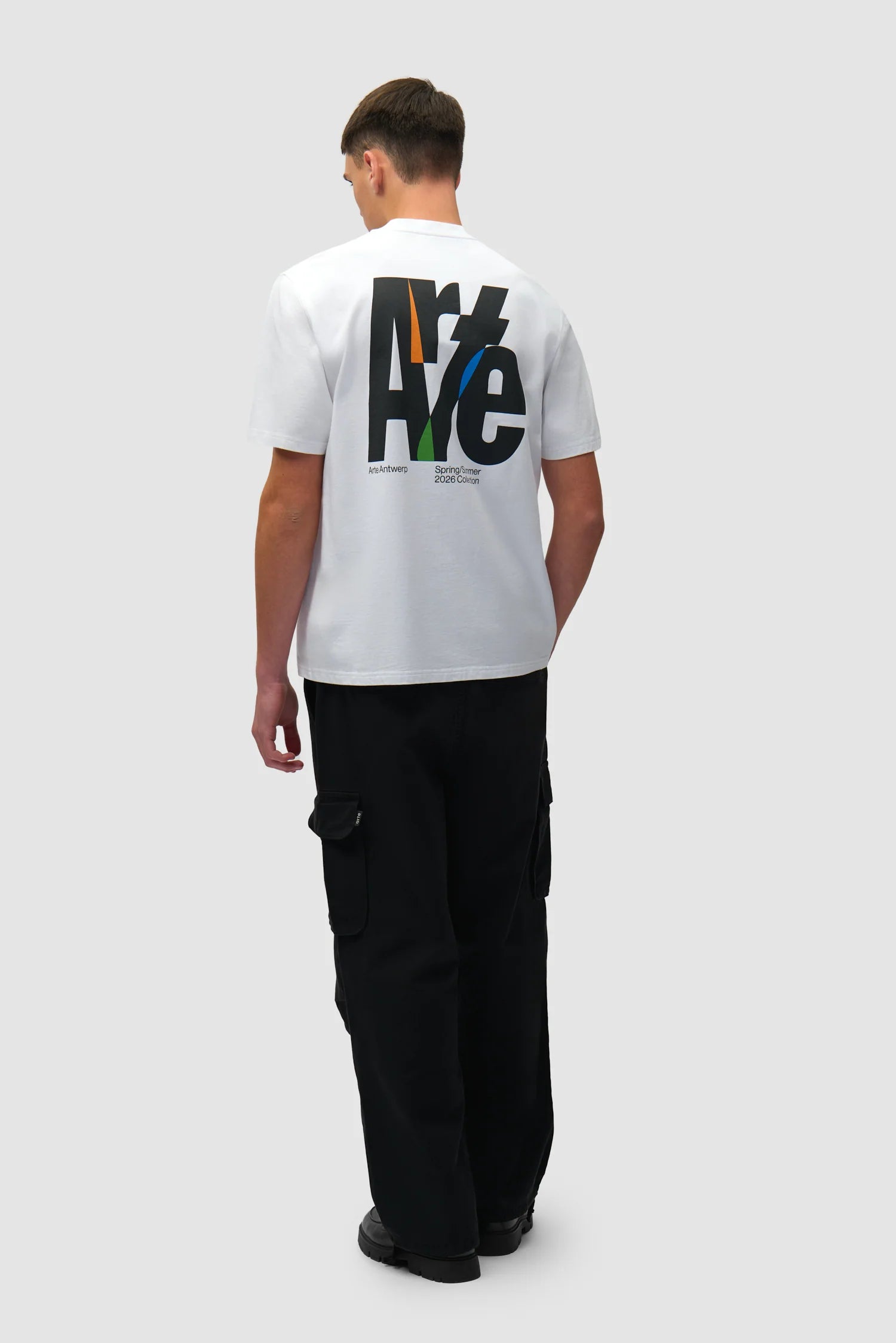 Arte - T-shirt Big Logo Back Blanc