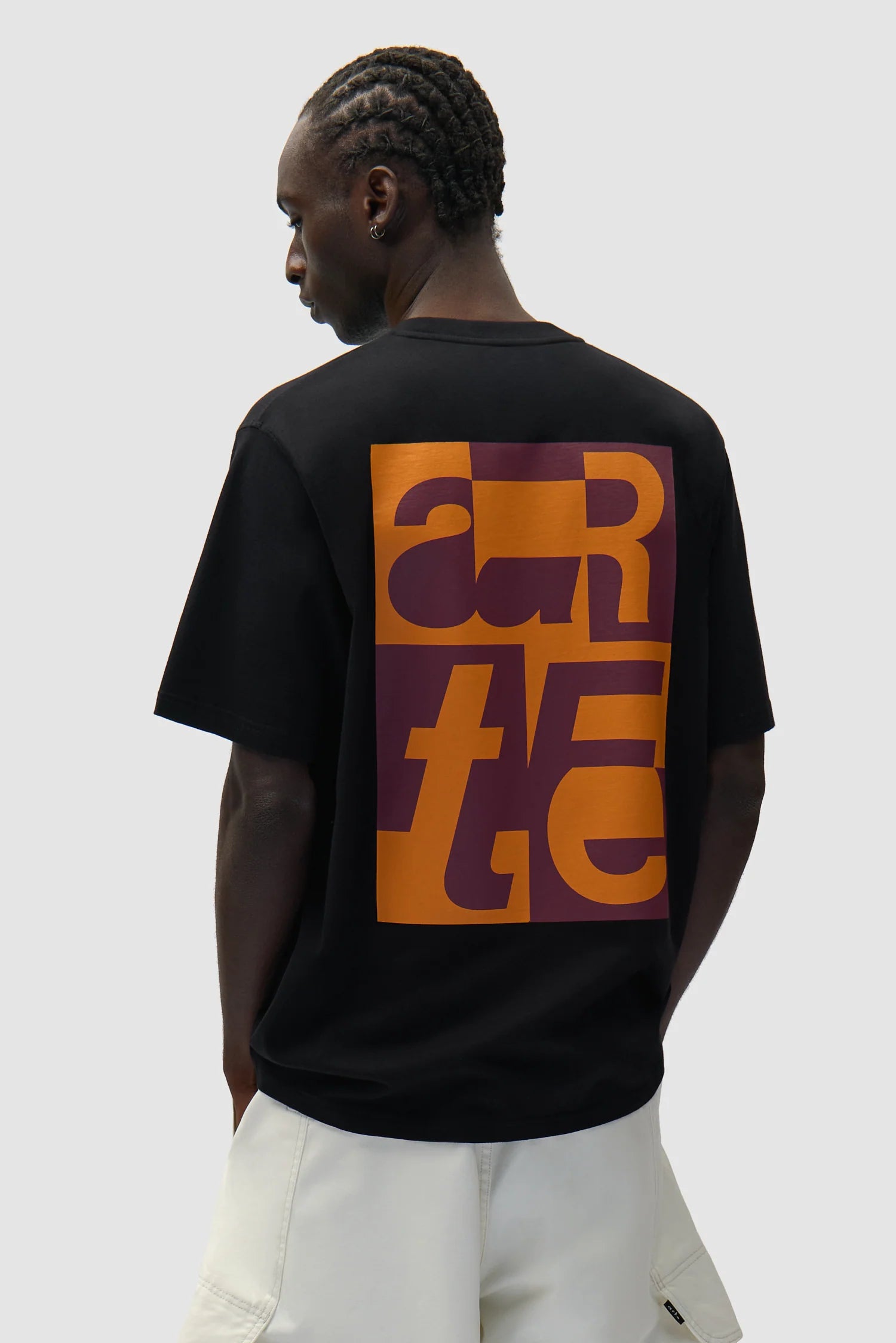 Arte - T-shirt Back Graphic Noir