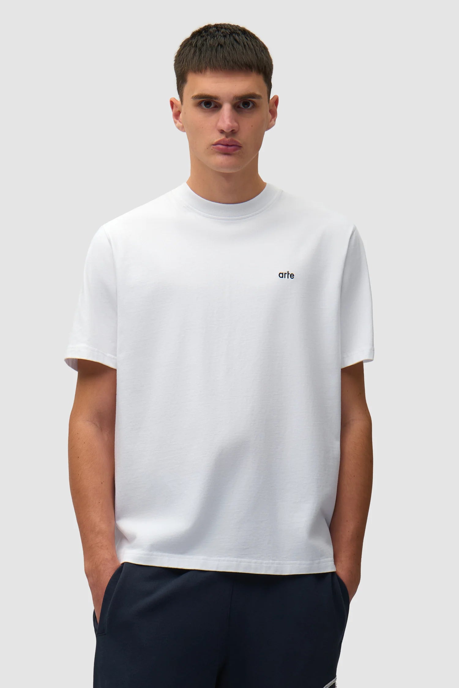 Arte - T-shirt Back Graphic Blanc