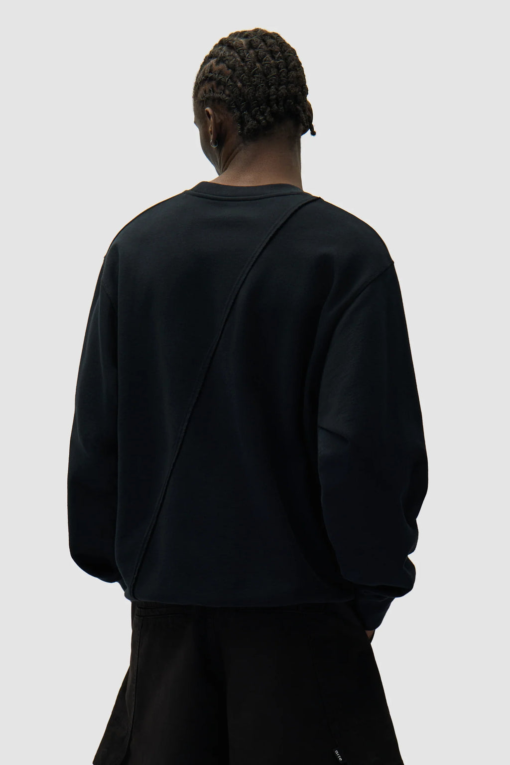 Arte - Sweatshirt Brodé avec logo circulaire Noir