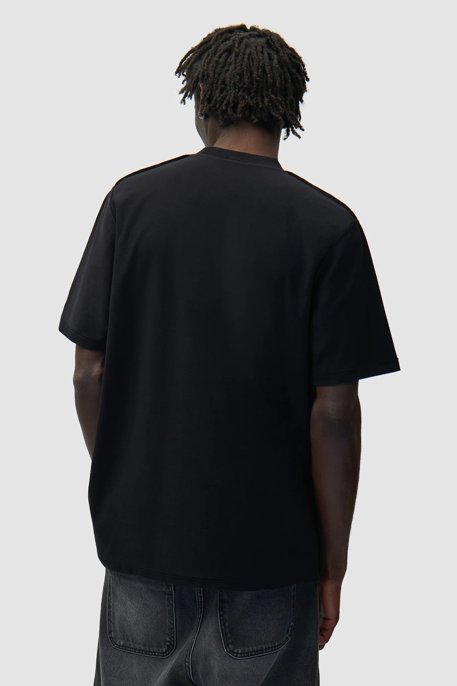 Arte - T-shirt à étiquette réversible Noir