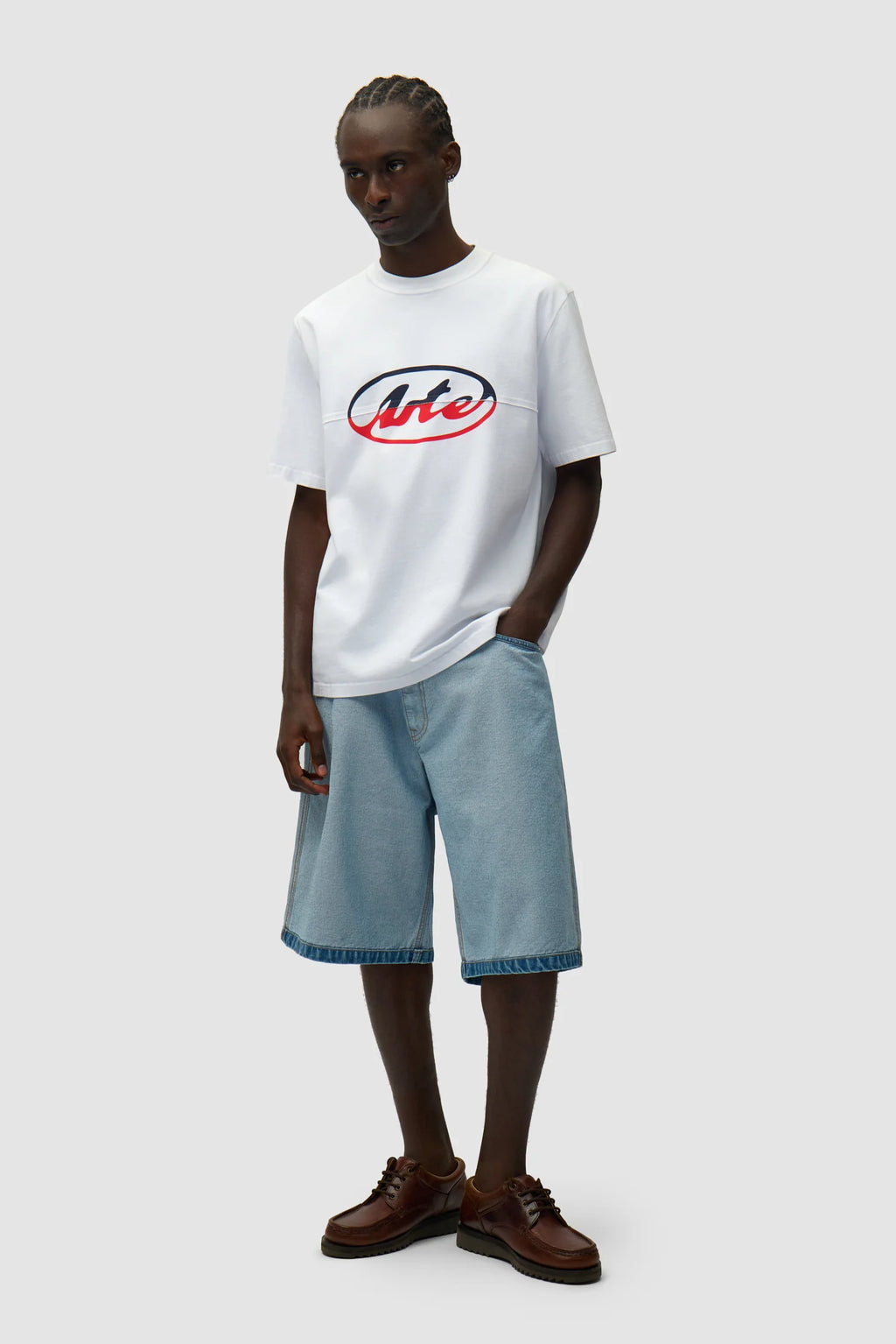 Arte - T-shirt à logo cercle découpé Blanc