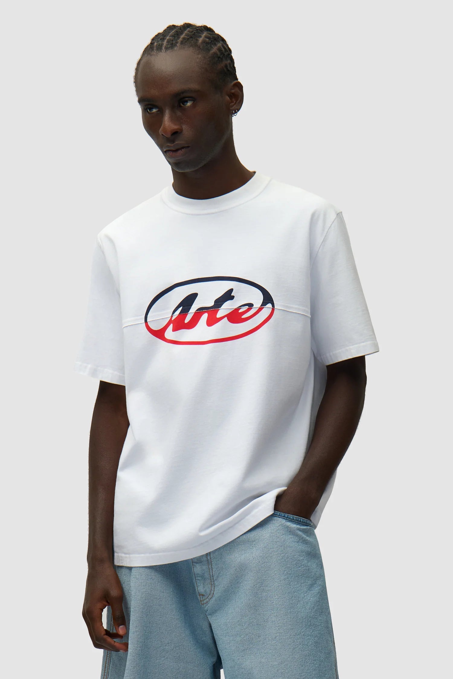 Arte - T-shirt à logo cercle découpé Blanc