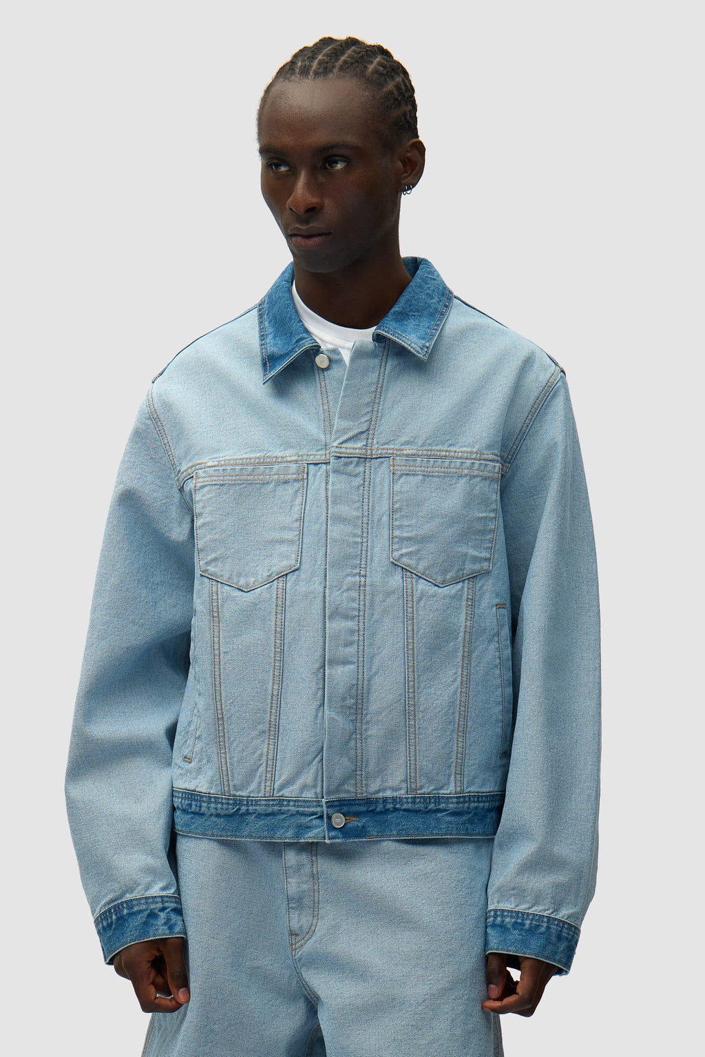 Arte - Veste en denim à l'envers Bleach