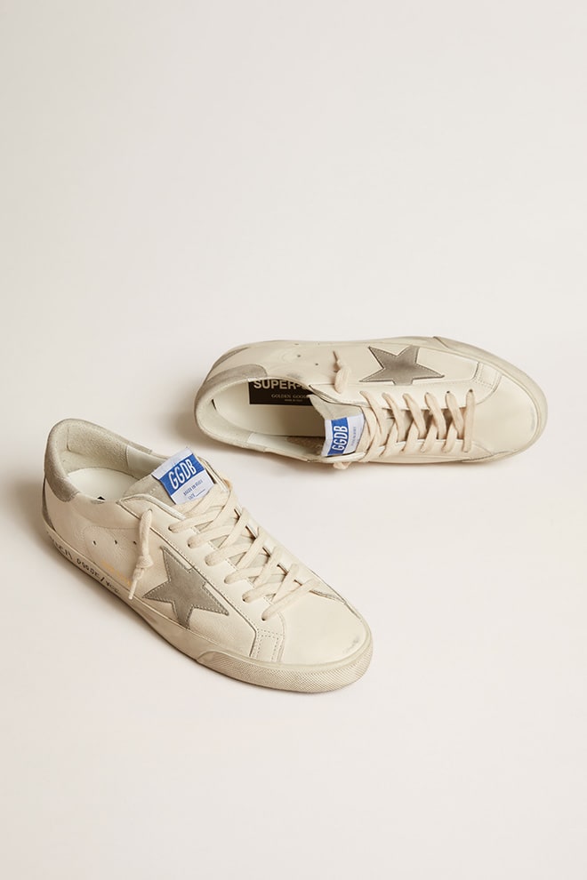Golden Goose - Super Star en Nappa blanc avec étoile Ice