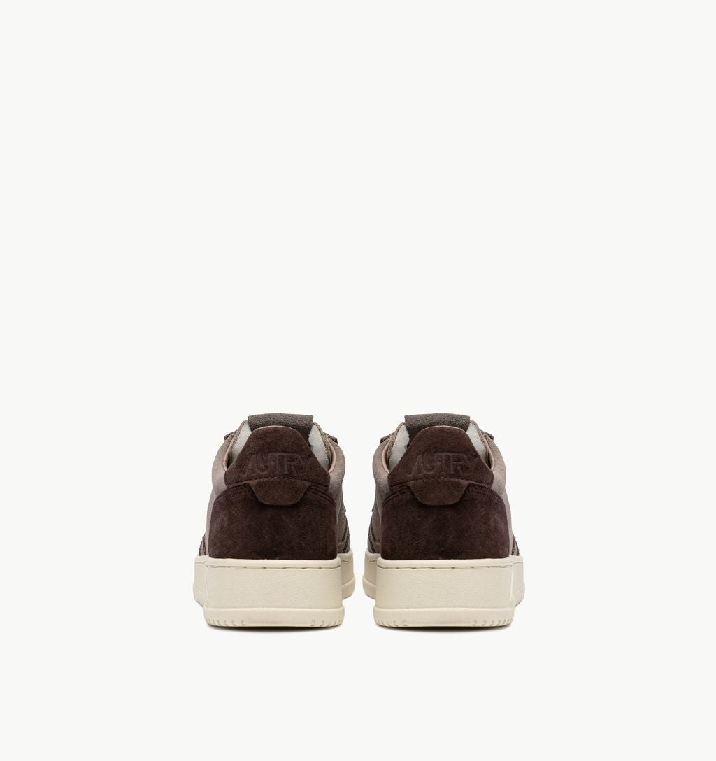 AUTRY - Basket Medalist Low Tricolor suede Cott/Antilop/Taupe