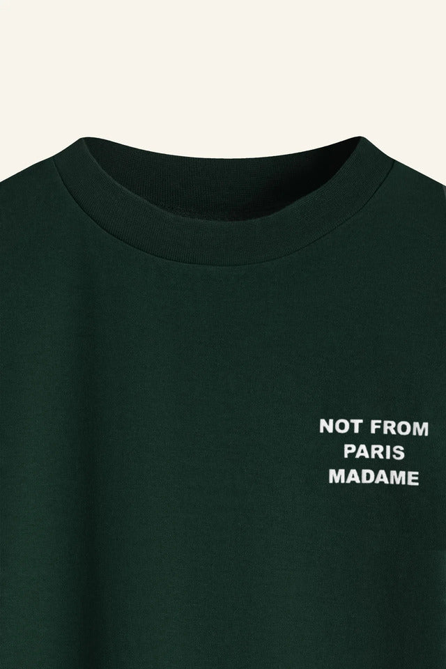 Drôle de Monsieur - Tee-Shirt Slogan Dark Green