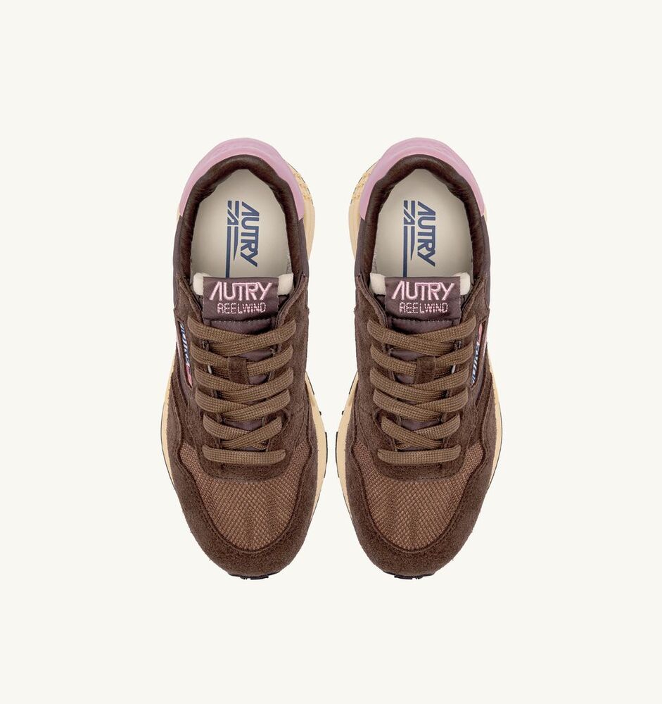AUTRY - Basket Reelwind en daim et nylon / mesh Plug et Zephyr