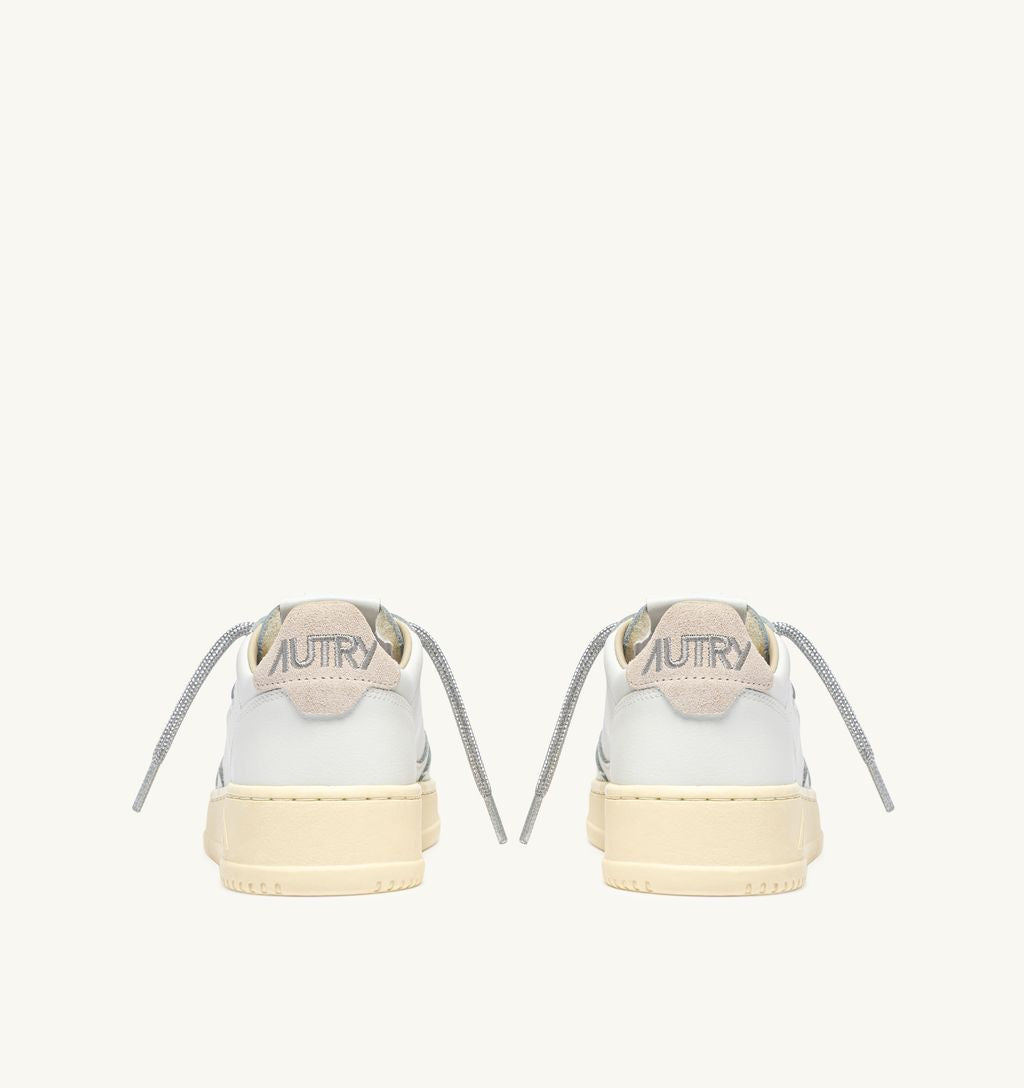AUTRY - Basket Medalist Bicolor leather/Swoll White/Silver