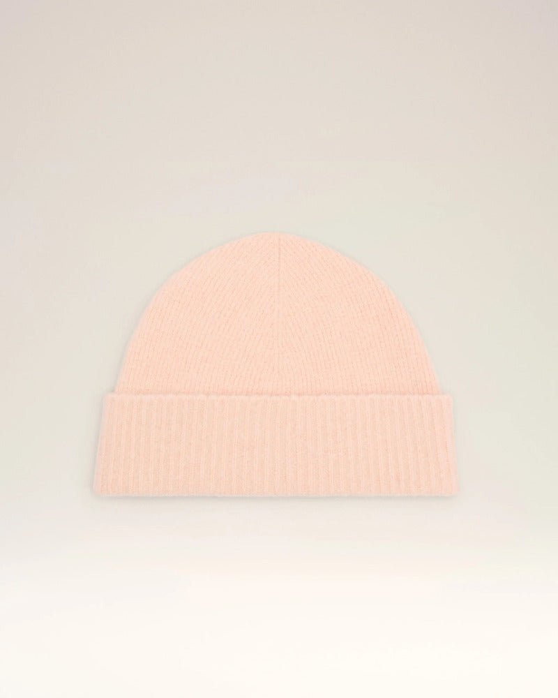 AMI - Bonnet Ami de coeur Alpaga Poudre/Ecru