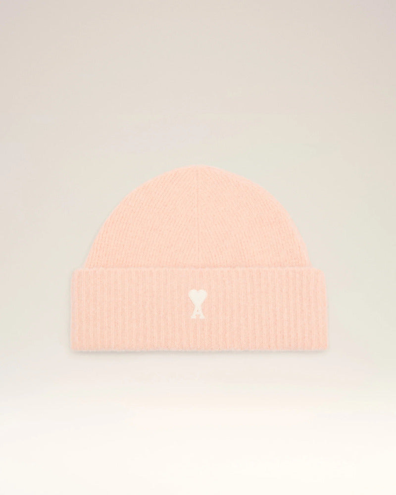 AMI - Bonnet Ami de coeur Alpaga Poudre/Ecru