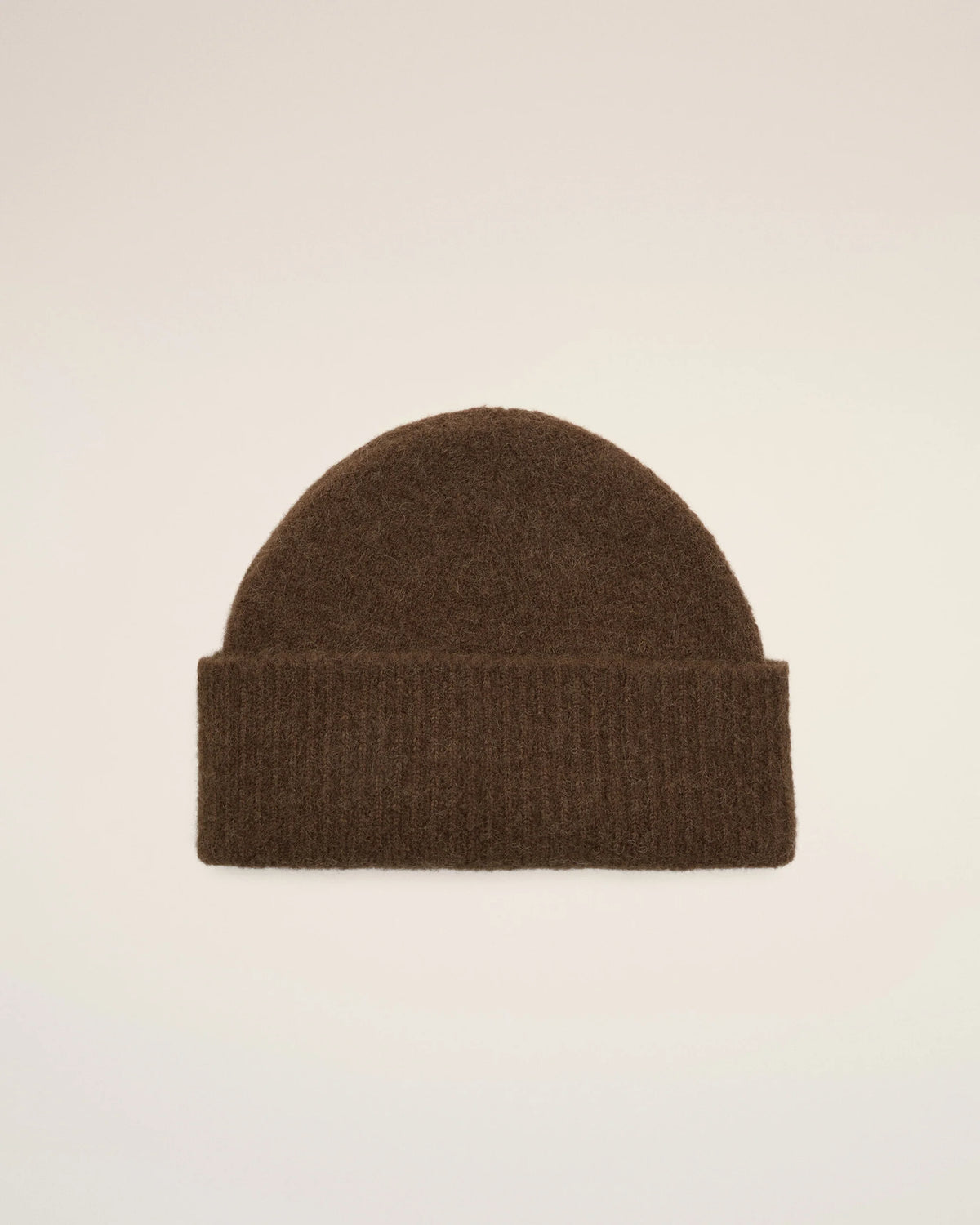 AMI - Bonnet Ami de Coeur Alpaga Marron Chocolat