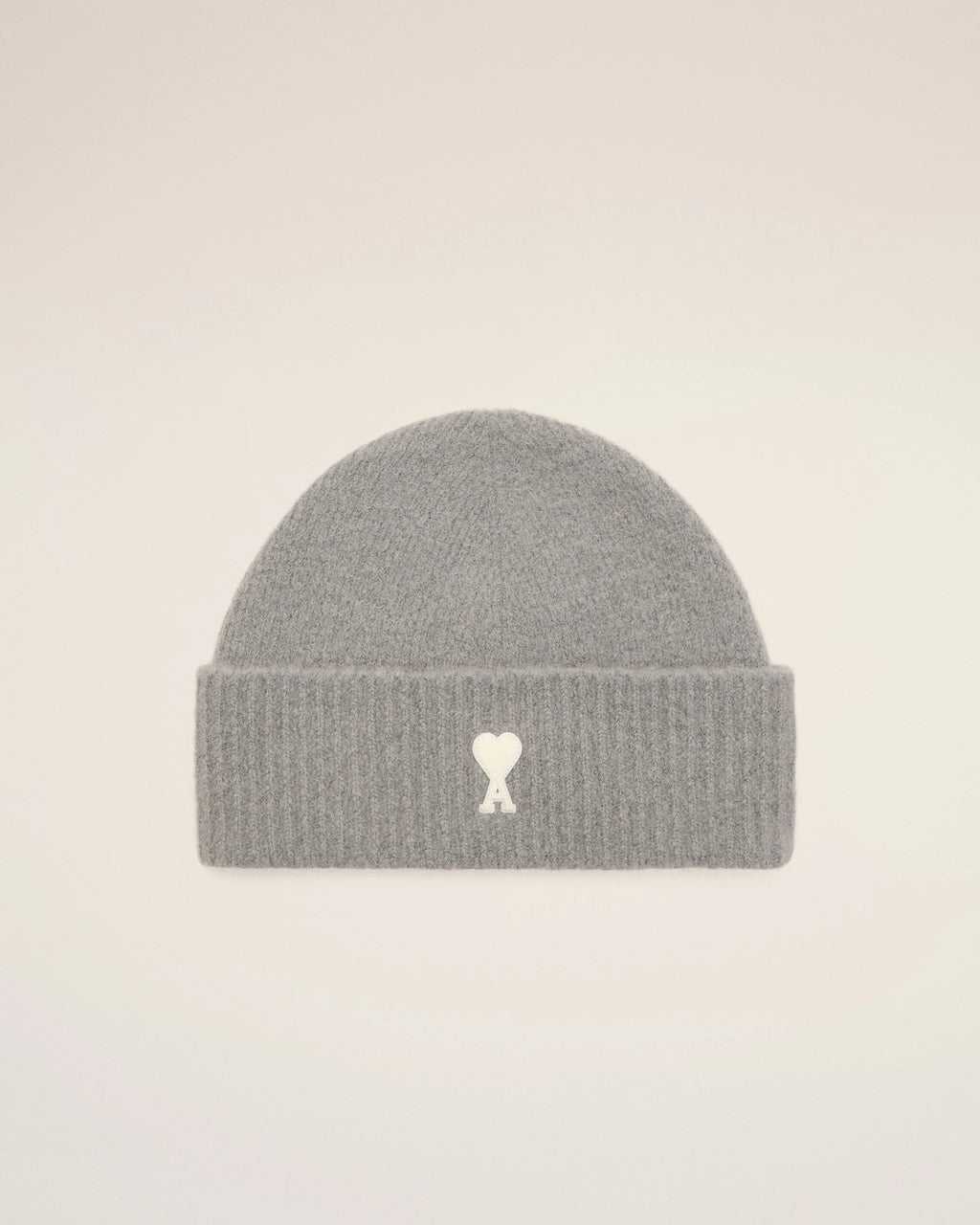 AMI - Bonnet Ami de Coeur Alpaga Gris Cendre