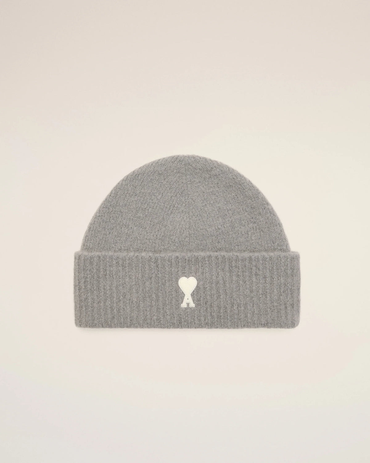 AMI - Bonnet Ami de Coeur Alpaga Gris Cendre