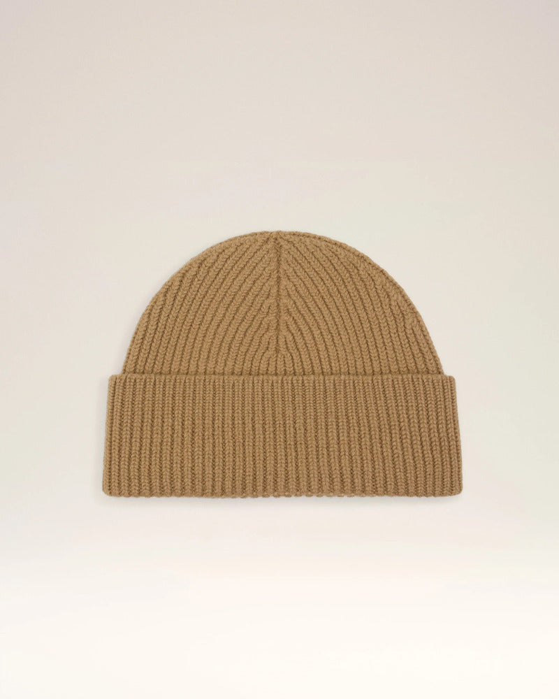 AMI - Bonnet Ami de coeur Camel/Noir