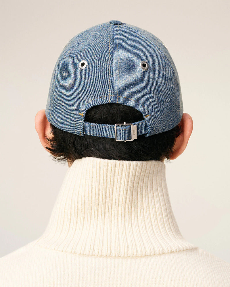 AMI - Casquette broderie Ami de Coeur Bleu usé