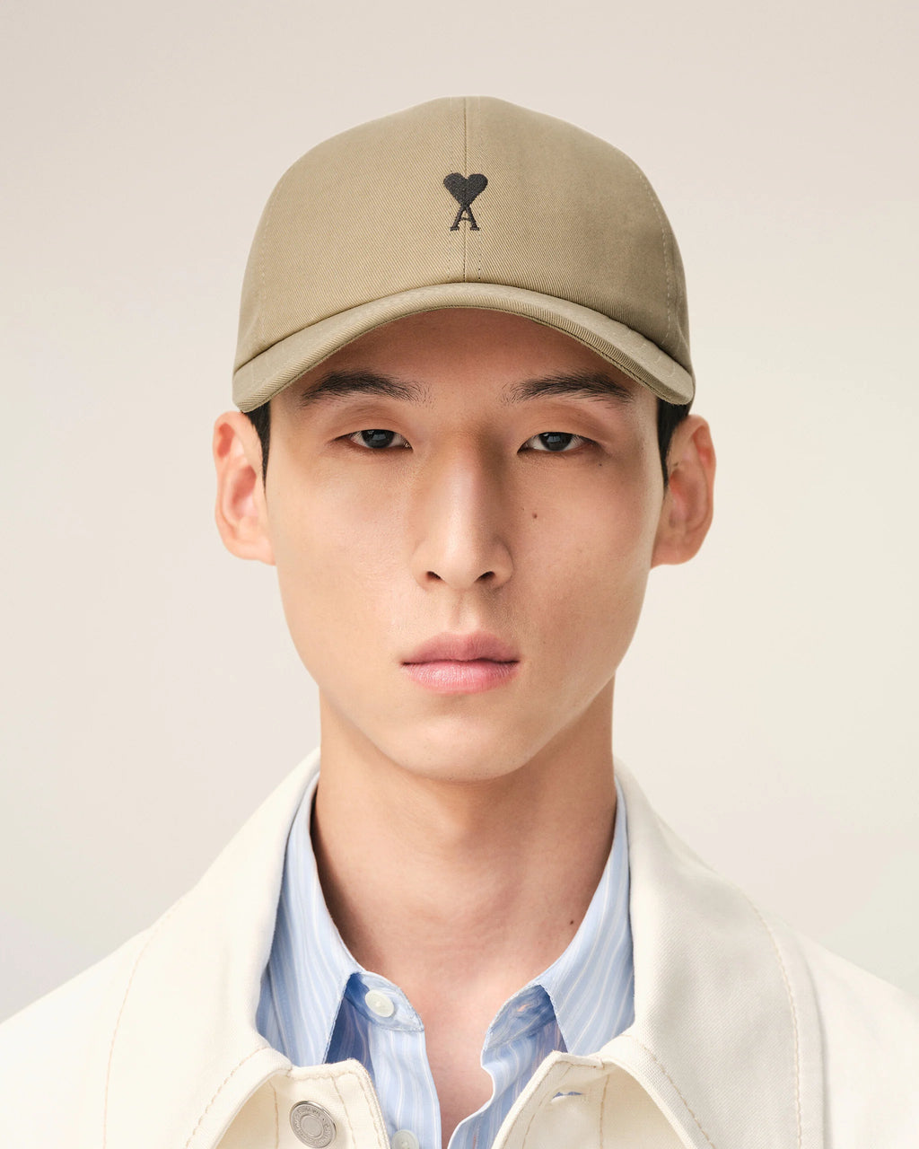 AMI - Casquette broderie Ami de Coeur Beige