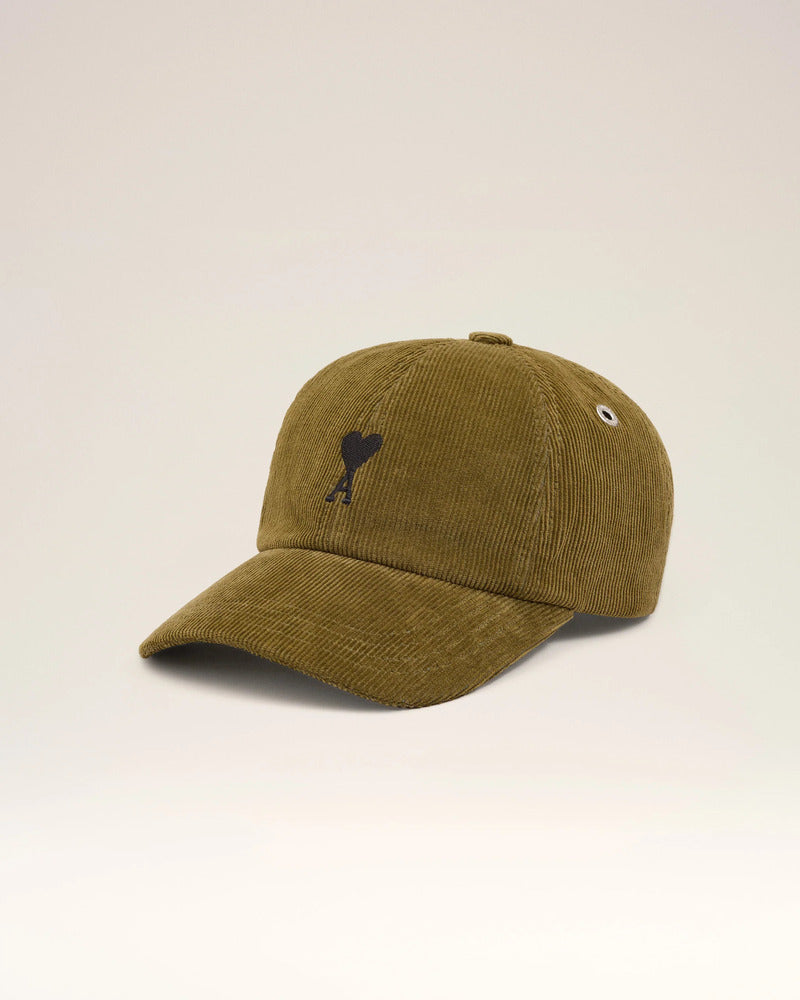AMI - Casquette Ami de Coeur Velours Bronze