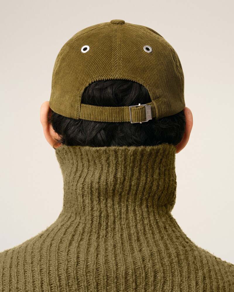 AMI - Casquette Ami de Coeur Velours Bronze