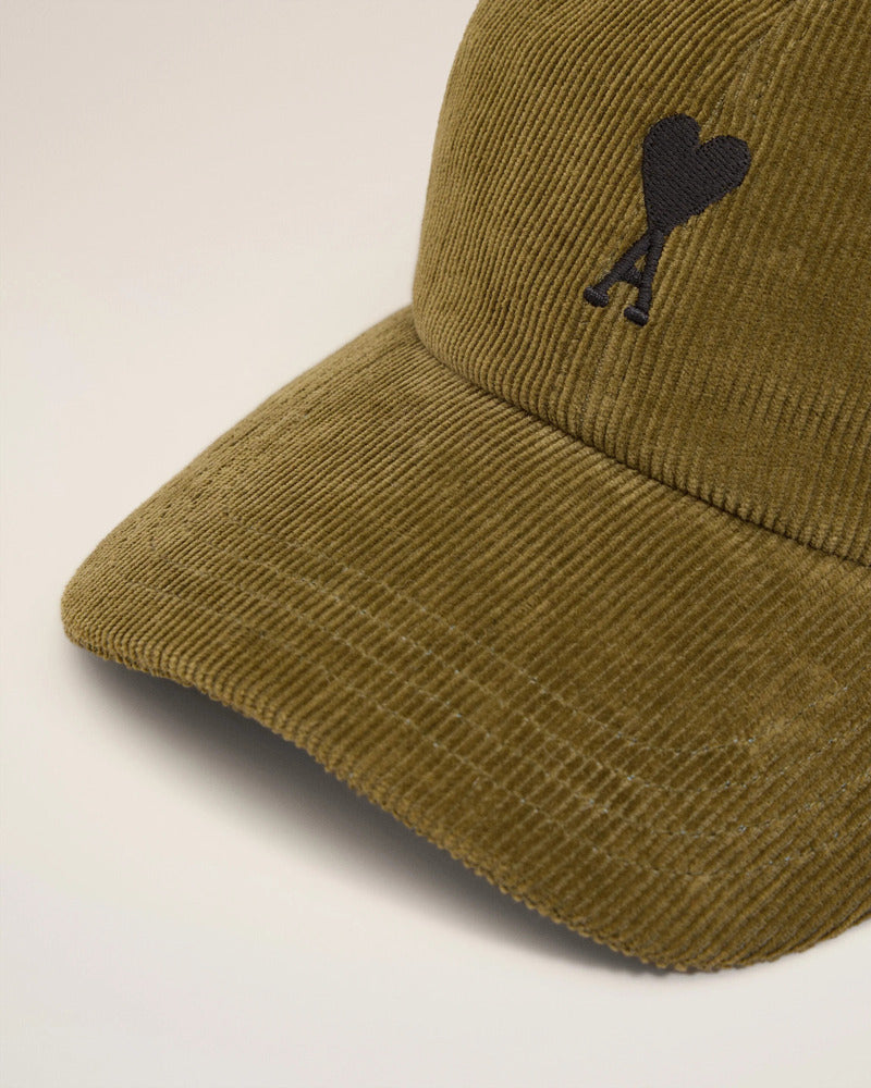 AMI - Casquette Ami de Coeur Velours Bronze