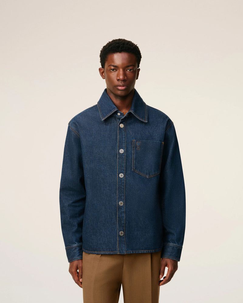 AMI - Surchemise denim Ami de coeur Indigo