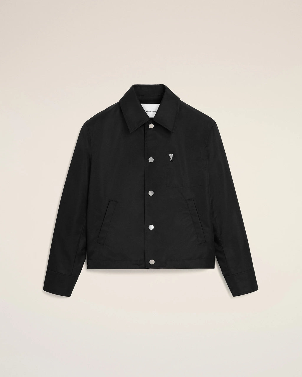 AMI - Blouson Noir Rivet Ami de Coeur Noir
