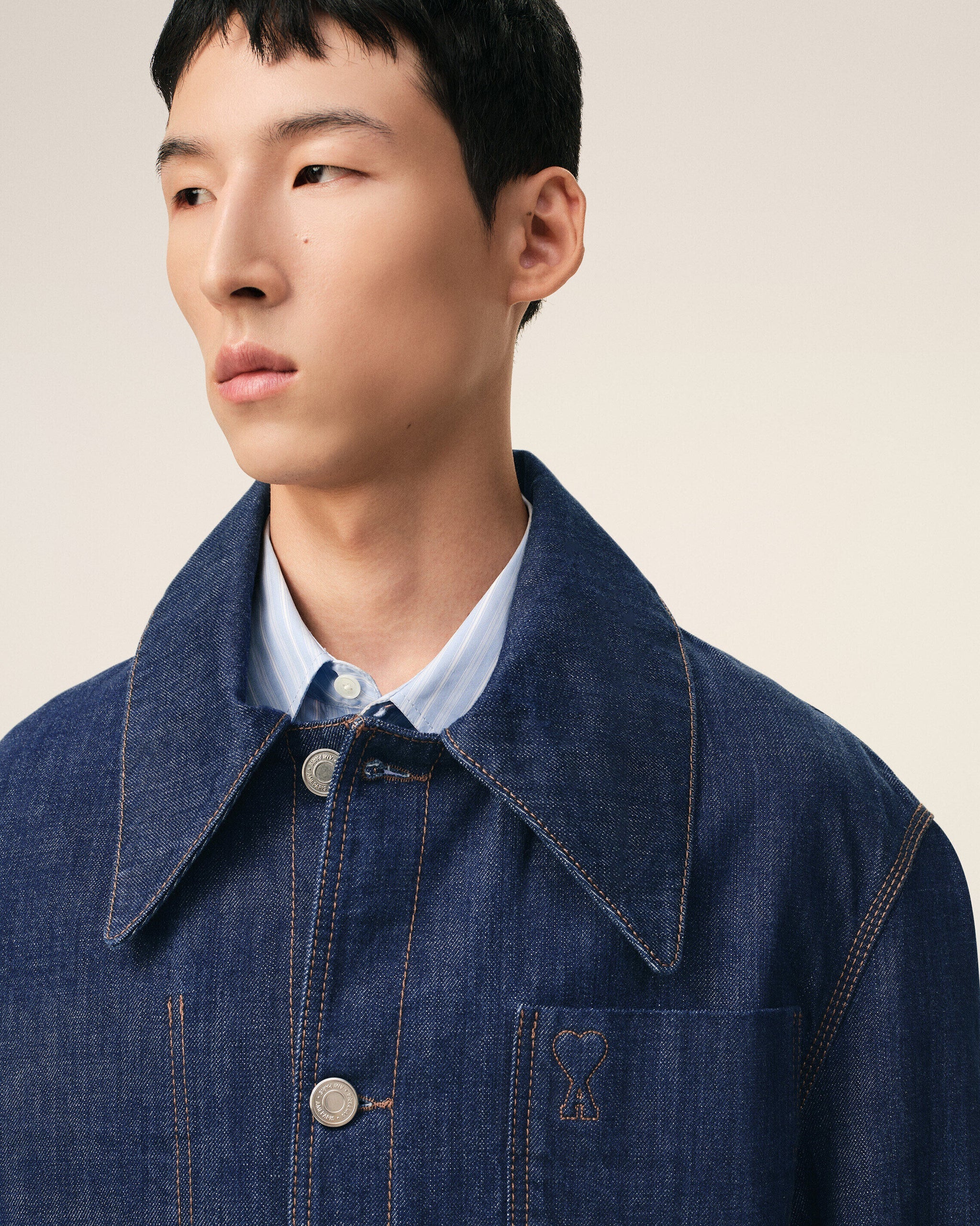 AMI - Surchemise Ami de Coeur Bleu Worker