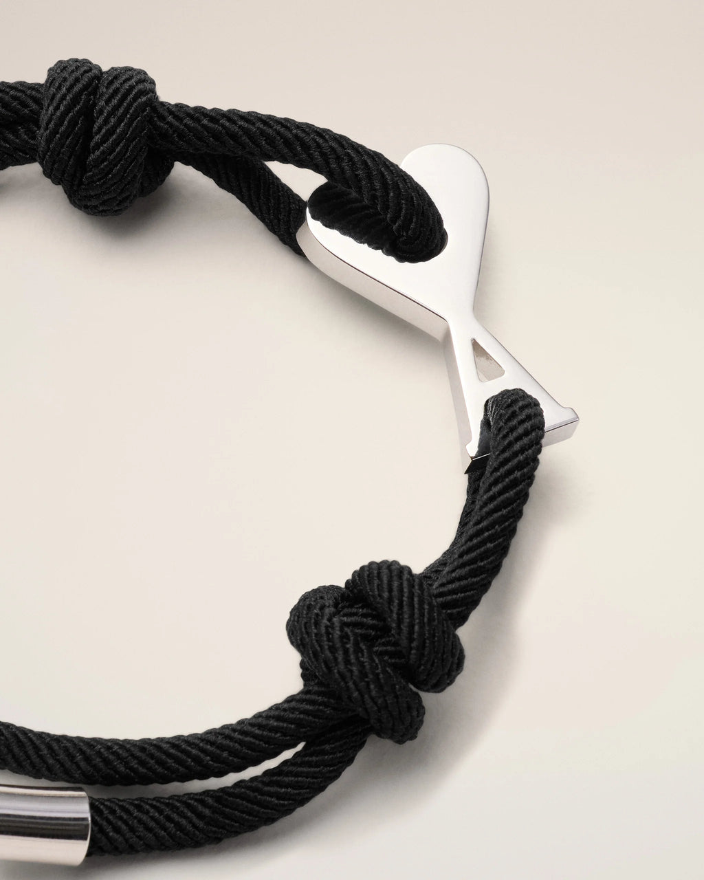 AMI - Bracelet cordon Noir Ami de Coeur