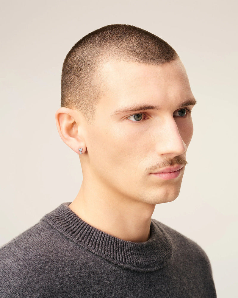 AMI - Boucle d'Oreille Ami de coeur Argent